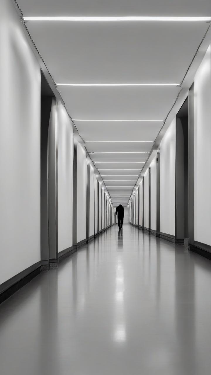 A_Long_Hallway_With_White_Walls_And_Minimalist_9-16_26