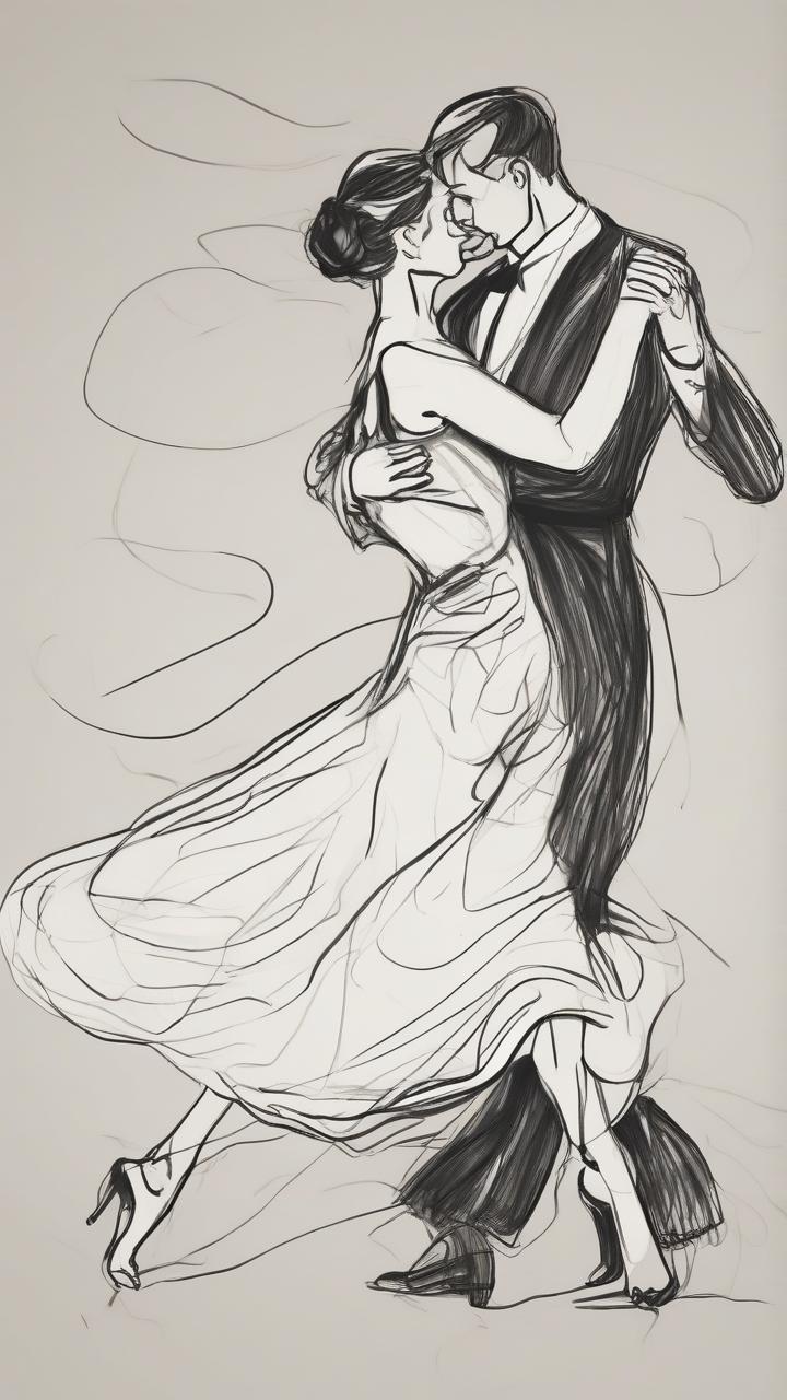 A_Drawing_Of_A_Couple_Dancing_Art & Illustration_9-16_55