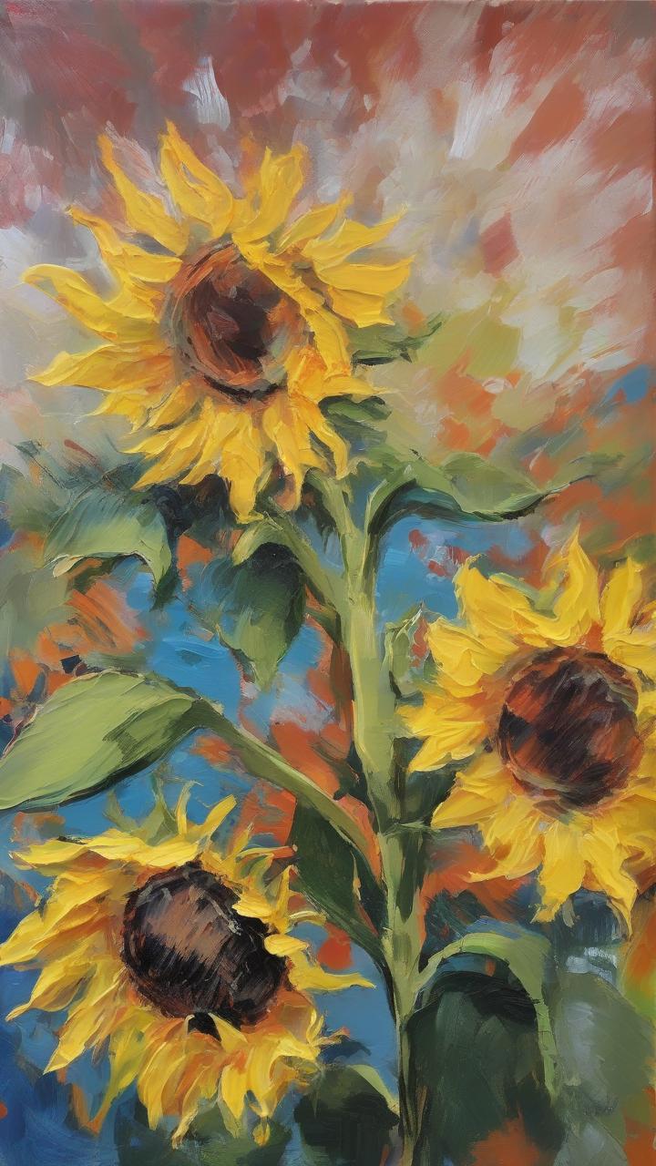 Sunflowers_Original_Fine_Fine_Fine_Art & Illustration_9-16_12