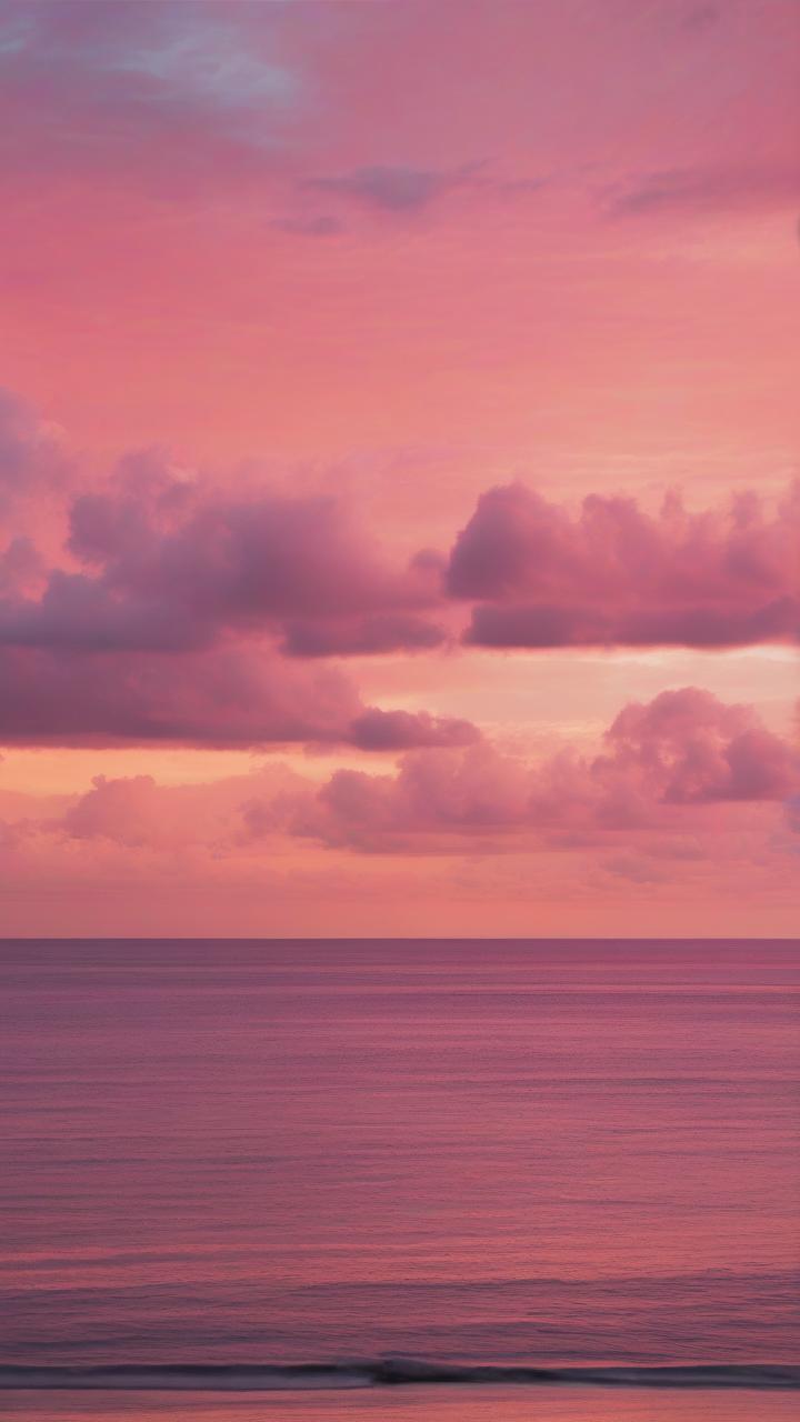 A_Pink_Sky_With_Clouds_Nature_9-16_87