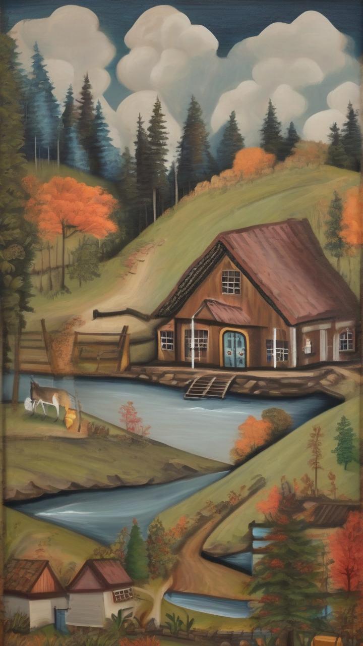A_Painting_Of_A_Cabin_In_The_Art & Illustration_9-16_18