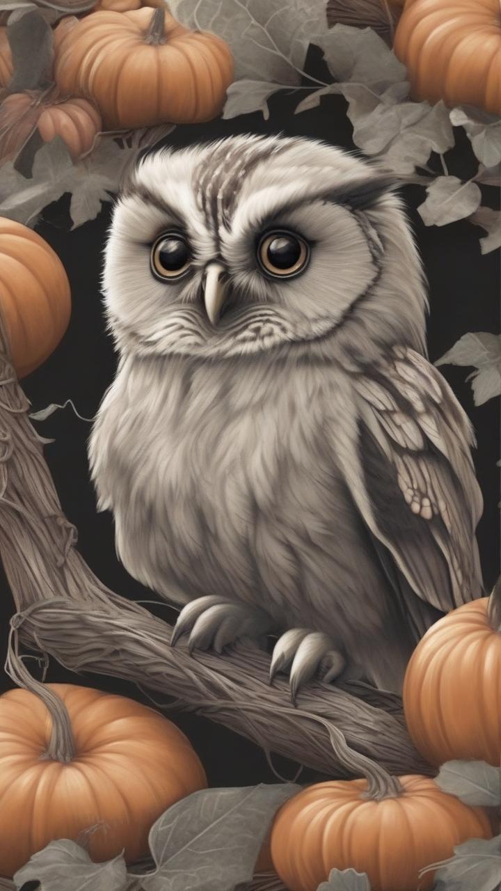 An_Owl_Sitting_On_A_Branch_Surrounded_Animals_9-16_124