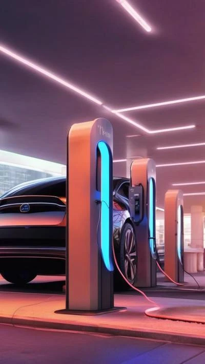A_Car_Charging_Station_With_A_Car_Cars & Vehicles_9-16_45
