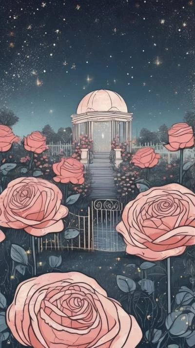 A_Drawing_Of_A_Gaze_With_Roses_Art & Illustration_9-16_132