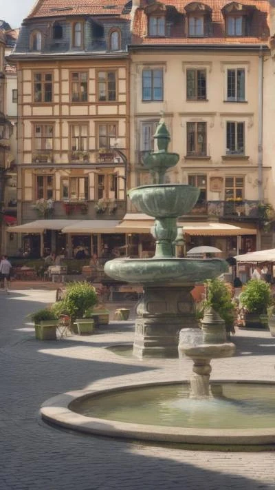 A_Fountain_In_The_Middle_Of_A_Cities & Architecture_9-16_60