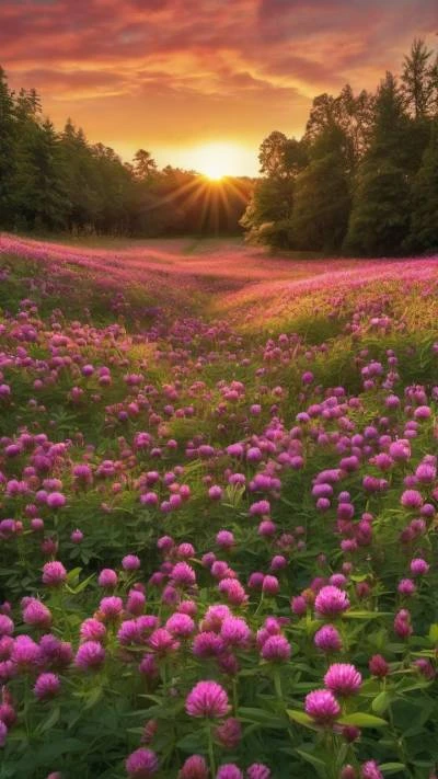 A_Field_Of_Flowers_With_The_Sun_Nature_9-16_43