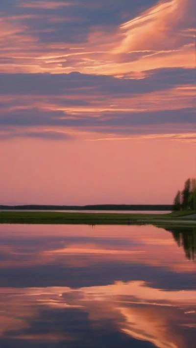 A_Pink_Sky_With_Clouds_Nature_9-16_85