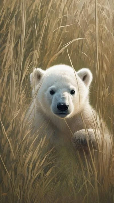 A_Polar_Bear_In_A_Field_9-16_115