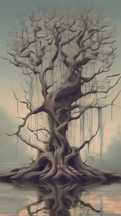 A_Tree_With_A_Long_Trunk_And_Abstract_9-16_128