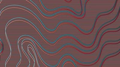 Waves And Lines Colorful Pattern