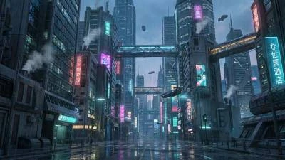 Cyber punk city