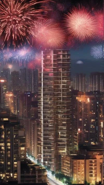 Fireworkss_Are_Seen_Over_The_City_Cities & Architecture_9-16_57