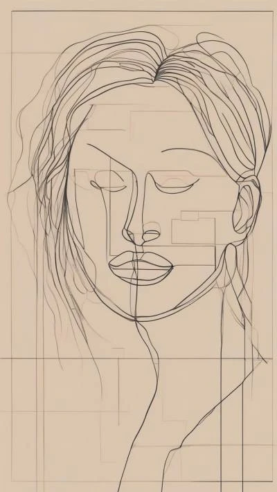 A_Drawing_Of_A_Woman_S_Minimalist_9-16_76