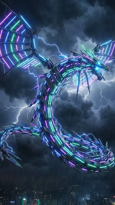 A mechanical dragon fly
