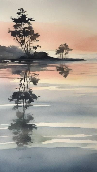 A_Watercolor_Painting_Of_A_Tree_Art & Illustration_9-16_136