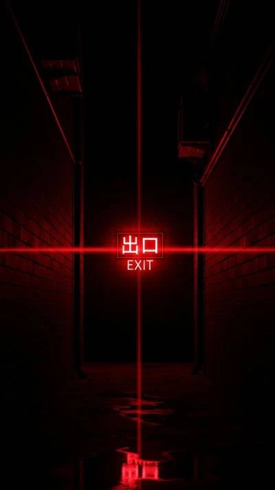 A minimalist dark exit