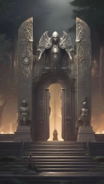 A_Fantasy_Gate_With_A_Giant_Statue_Fantasy_9-16_73