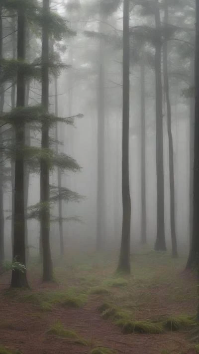 A_Forest_With_Trees_And_Moss_In_Minimalist_9-16_117