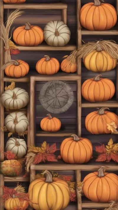 A_Painting_Of_Pumpkins_And_Squash_Seasonal & Holiday_9-16_03