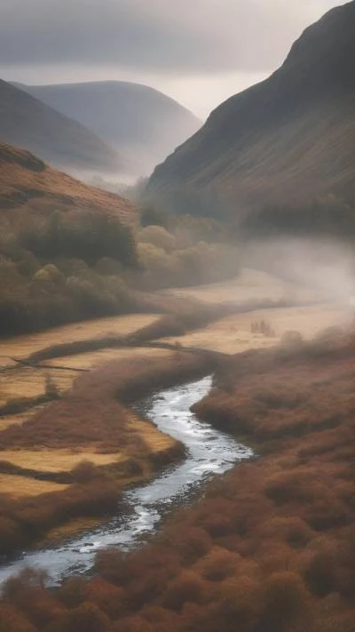 A_River_Running_Through_A_Valley_In_Landscapes_9-16_82