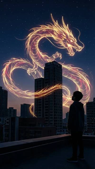 Silhouetted boy on 202601131243