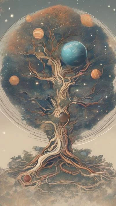 A_Tree_With_Planets_And_Stars_In_Fantasy_9-16_12
