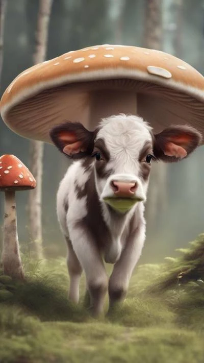 A_Cow_With_A_Mushroom_On_Its_Animals_9-16_47