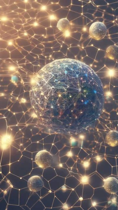 A_Sphere_Surrounded_By_Many_Spheres_And_Technology_9-16_16