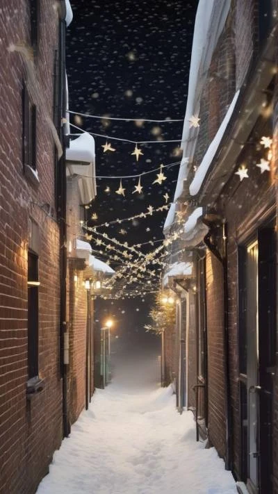 A_Snowy_Alley_In_The_City_Seasonal & Holiday_9-16_64