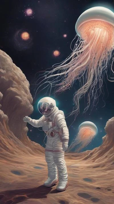 An_Astronaut_In_The_Desert_With_Jelly_Space & Galaxy_9-16_09