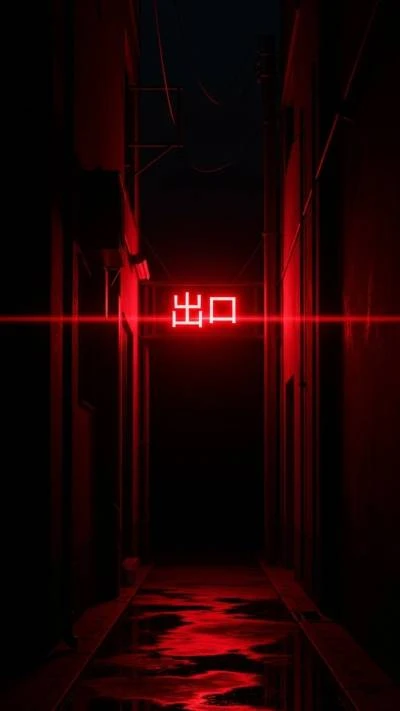 A minimalist dark exit