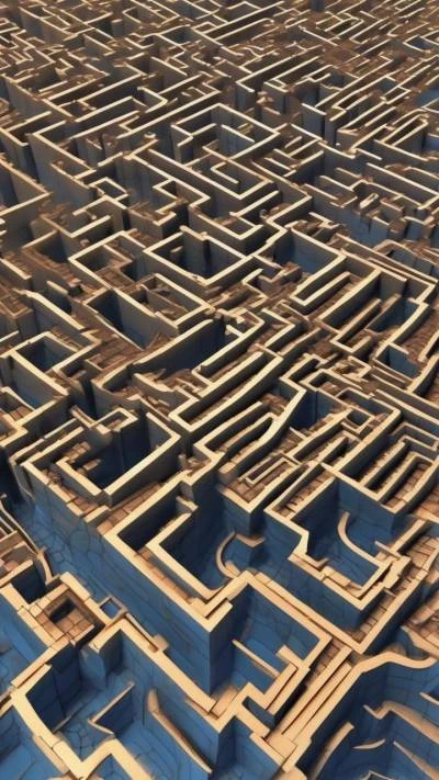 A_3D_Model_Of_A_Maze_Abstract_9-16_69