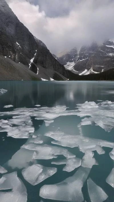 A_Lake_With_Ice_On_It_And_Nature_9-16_13