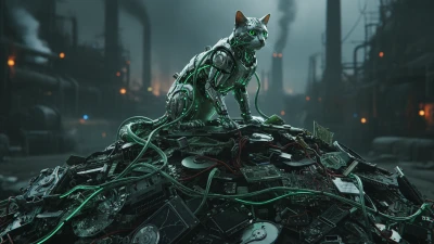 A cyborg cat