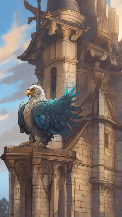 A_Bird_Perched_On_Top_Of_A_Fantasy_9-16_92