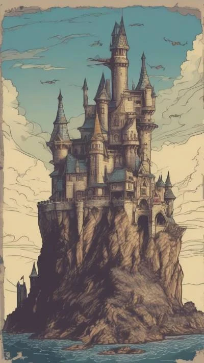 A_Castle_On_A_Rock_In_The_Fantasy_9-16_75