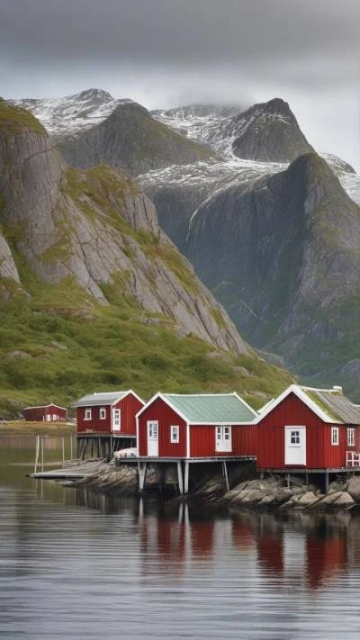 A_Red_House_On_A_Small_Island_Landscapes_9-16_40