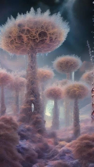 A_Surreal_Landscape_With_Trees_And_A_Space & Galaxy_9-16_01