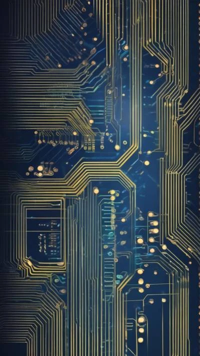 A_Circuit_Board_With_Gold_And_Blue_Technology_9-16_01