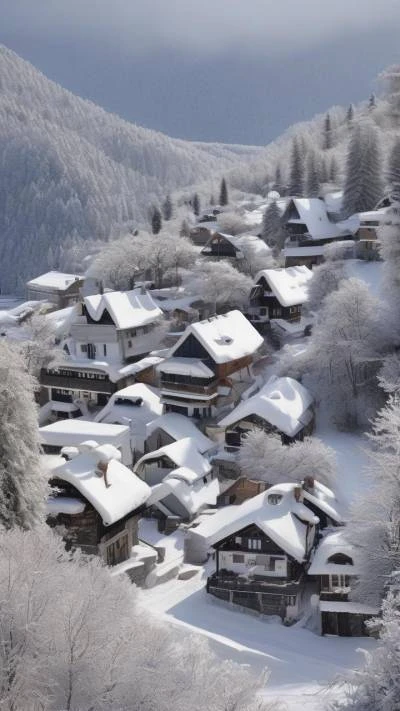 A_Snowy_Village_In_The_Mountains_Nature_9-16_82