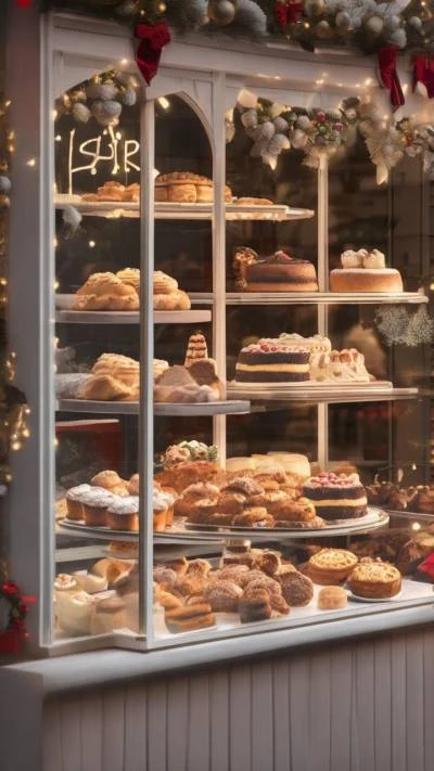 A_Bakery_Window_With_A_Display_Of_Seasonal & Holiday_9-16_14