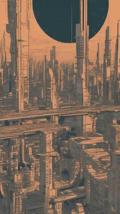 A_Futuristic_City_With_A_Giant_Moon_Cities & Architecture_9-16_90