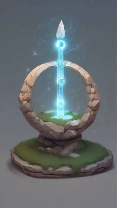 A_Small_Stone_Fountain_With_A_Glowing_Fantasy_9-16_31