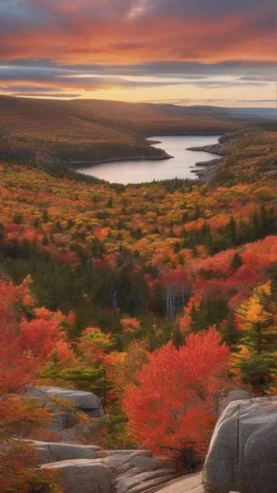A_View_Of_The_Lake_And_Mountains_Landscapes_9-16_10