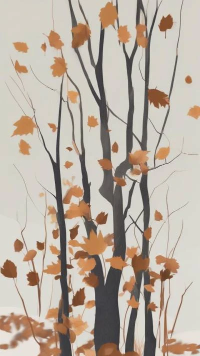 A_Tree_With_Leaves_Falling_Off_It_Minimalist_9-16_27