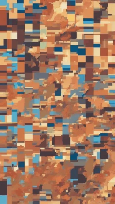 A_Large_Collection_Of_Brown_And_Blue_Abstract_9-16_250