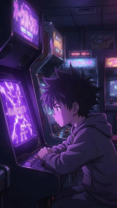 Anime boy arcade