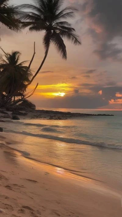 A_Beach_With_Palm_Trees_And_The_Landscapes_9-16_156