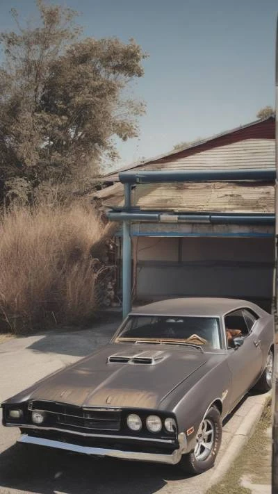A_Car_Parked_In_Front_Of_A_Cars & Vehicles_9-16_09