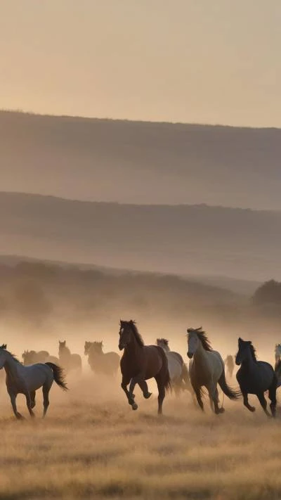 A_Herd_Of_Horses_Running_Across_A_Nature_9-16_147